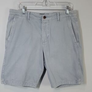 Mens Abercrombie Beach Cotton washed blue shorts size 33 9.5"